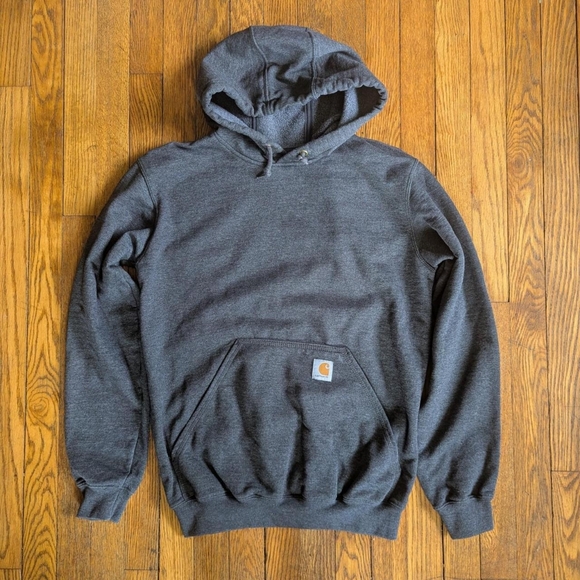 Carhartt Grey Hoodie Sweatshirt Size Small - Picture 1 of 4